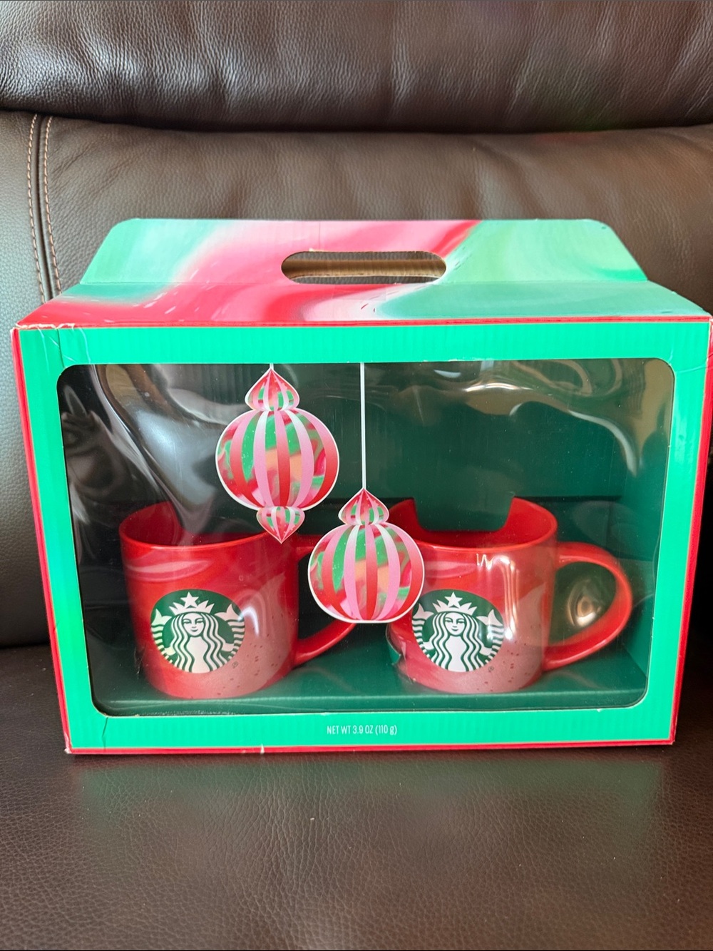 Starbucks Red and Green Holiday Mugs. New.